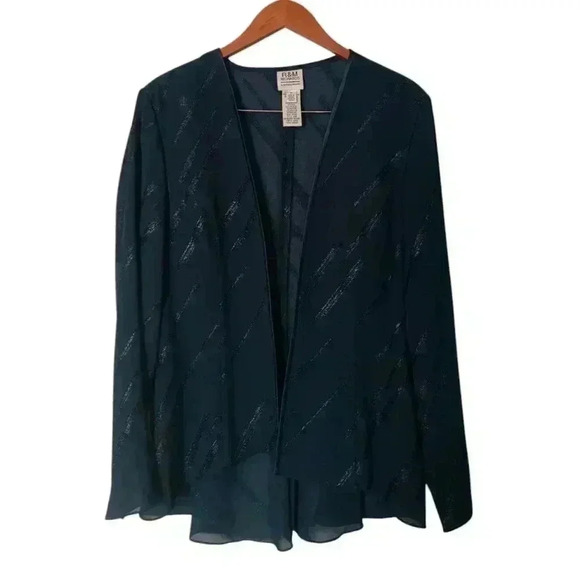 R&M Richards by Karen Kwong Blouse/Jacket Size 14 - Picture 1 of 16